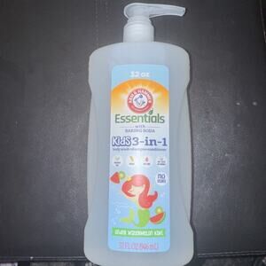 Arm & Hammer 3 in 1 Shampoo Body Wash Conditioner Kids Watermelon Kiwi 32oz